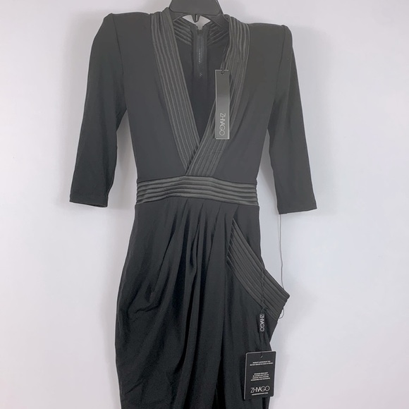 REVOLVE Zhivago Eye of Horus Midi Dress in Black Size US 2 - Picture 5 of 7